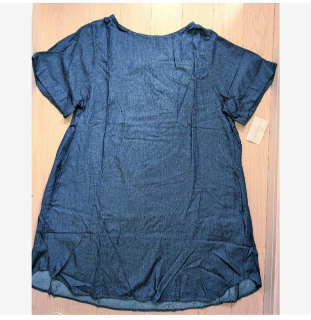 LL★STYLE CLOSET★レーヨン混★デニム風サックワンピース★新品★送料無料 < 女性ファッション  LL★STYLE CLOSET★レーヨン混★デニム風サックワンピース★新品★送料無料  < 女性ファッションの