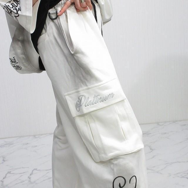 NEW最新wML【Dealivez】Platinum・ピンスト 特殊加工 刺繍 Wide ワイドパンツ < 男性ファッション  NEW最新wML【Dealivez】Platinum・ピンスト 特殊加工 刺繍 Wide ワイドパンツ < 男性ファッションの