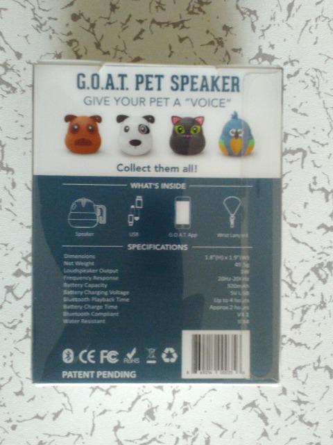 G.O.A.T PET SPEAKER(BluetoothXs[J[)  Ɠd/AV 