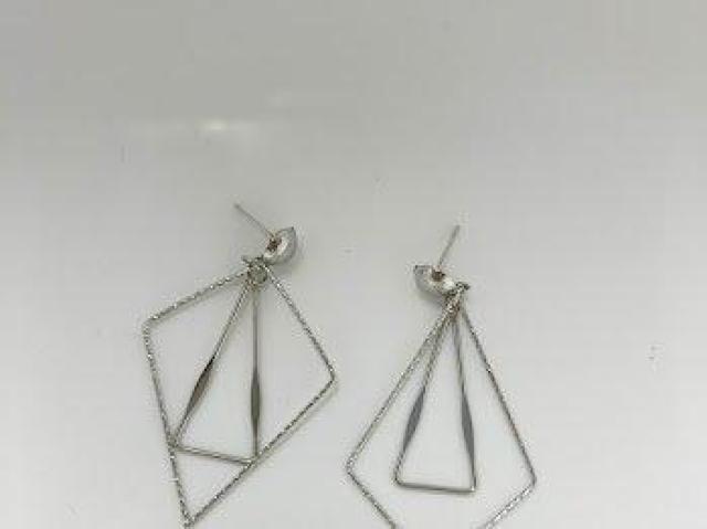 幾何学 ドロップピアス アクセサリー アクセ シルバー < 女性アクセサリー/時計 幾何学 ドロップピアス アクセサリー アクセ シルバー < 女性アクセサリー/時計の