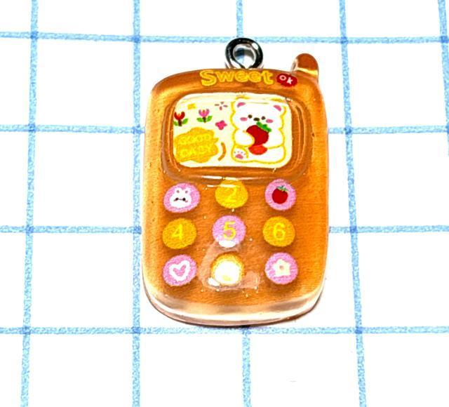825 オレンジ色半透明 ラブリーな携帯電話 1個 樹脂パーツ アクセサリーチャーム スマホ < ペット/手芸/園芸 825 オレンジ色半透明 ラブリーな携帯電話 1個 樹脂パーツ アクセサリーチャーム スマホ < ペット/手芸/園芸の