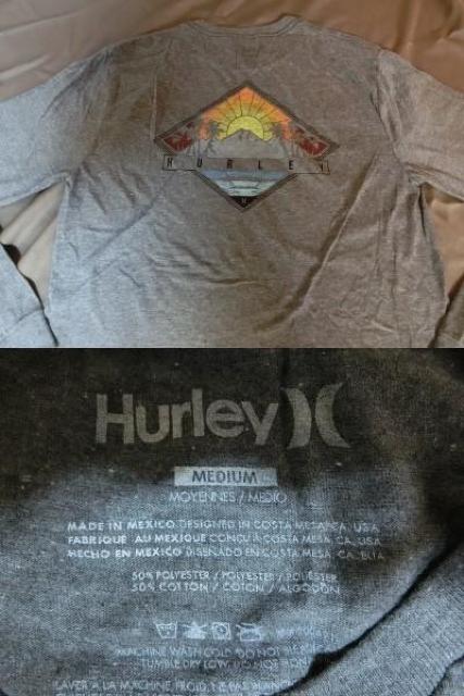 ハーレー海岸線夕暮れ胸バックプリント入り ロングT US M灰 < ブランド  ハーレー海岸線夕暮れ胸バックプリント入り ロングT US M灰 < ブランドの