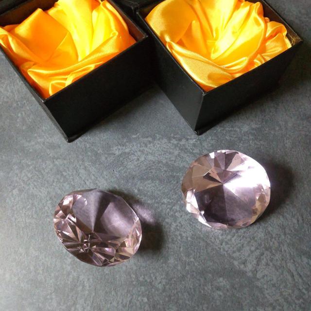 キラキラ★ダイヤモンド置物2点(新品等)姫部屋-お店のディスプレイに!! ピンク < インテリア/ライフ  キラキラ★ダイヤモンド置物2点(新品等)姫部屋-お店のディスプレイに!! ピンク < インテリア/ライフの