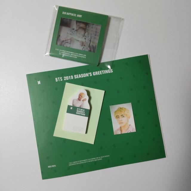 【公式商品】3点★V テヒョン★BTS 2019 SEASON'S GREETI < タレントグッズ  【公式商品】3点★V テヒョン★BTS 2019 SEASON'S GREETI < タレントグッズの