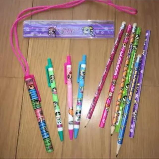 パワーパフガールズ ボールペン 鉛筆セット バブルス ブラッサム バターカップ < アニメ/コミック/キャラクター パワーパフガールズ ボールペン 鉛筆セット バブルス ブラッサム バターカップ < アニメ/コミック/キャラクターの
