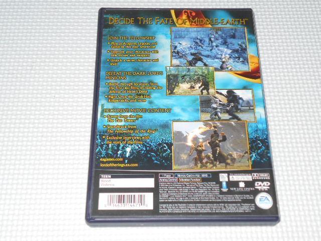 PS2★THE LORD OF THE RINGS THE TWO TOWERS 海外版 北米版 < ゲーム本体/ソフト  PS2★THE LORD OF THE RINGS THE TWO TOWERS 海外版 北米版 < ゲーム本体/ソフトの
