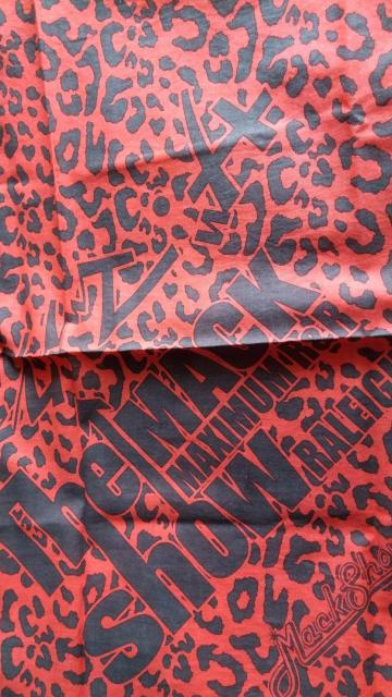 マックショウ ヒョウ柄バンダナ 赤 ロカビリー < 男性ファッション マックショウ ヒョウ柄バンダナ 赤 ロカビリー < 男性ファッションの
