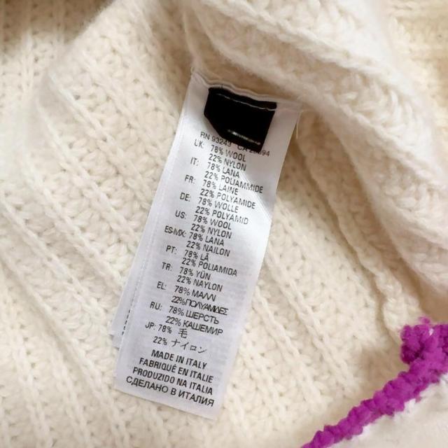 ◆DIESEL/ディーゼル◆シンプルニット★ホワイト×パープル♪秋コーデ < ブランド  ◆DIESEL/ディーゼル◆シンプルニット★ホワイト×パープル♪秋コーデ < ブランドの