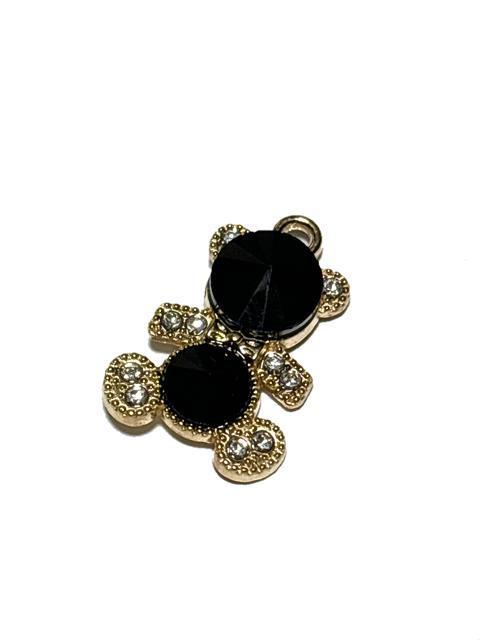 1185 黒色 1個 ラインストーン キラキラジルコニアのクマちゃん 熊 くまチャーム パーツ < ペット/手芸/園芸 1185 黒色 1個 ラインストーン キラキラジルコニアのクマちゃん 熊 くまチャーム パーツ < ペット/手芸/園芸の