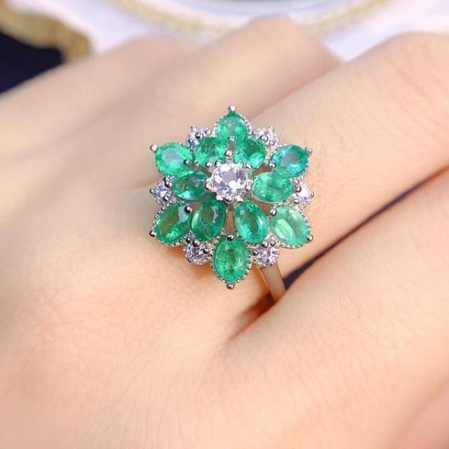 ナチュラルエメラルドリング 高級リング ナチュラル アクセサリー ギフト S0_7945 < 女性アクセサリー/時計 ナチュラルエメラルドリング 高級リング ナチュラル アクセサリー ギフト S0_7945 < 女性アクセサリー/時計の