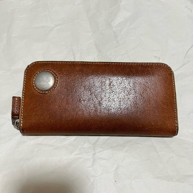 SPM 本革 長財布 ラウンドファスナー コンチョ ブラウン 収納多数 訳あり < 男性ファッション SPM 本革 長財布 ラウンドファスナー コンチョ ブラウン 収納多数 訳あり < 男性ファッションの