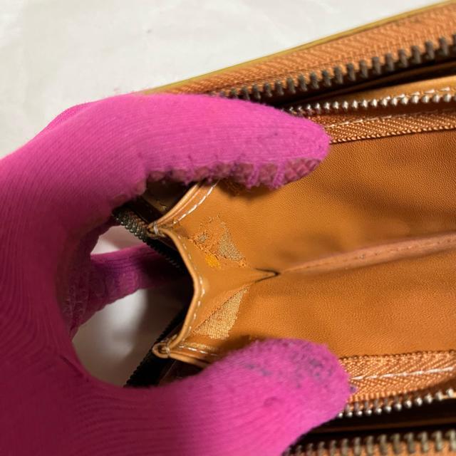 SPM 本革 長財布 ラウンドファスナー コンチョ ブラウン 収納多数 訳あり < 男性ファッション SPM 本革 長財布 ラウンドファスナー コンチョ ブラウン 収納多数 訳あり < 男性ファッションの