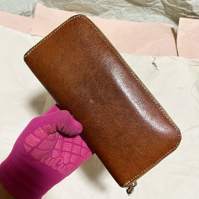 SPM 本革 長財布 ラウンドファスナー コンチョ ブラウン 収納多数 訳あり < 男性ファッション SPM 本革 長財布 ラウンドファスナー コンチョ ブラウン 収納多数 訳あり < 男性ファッションの