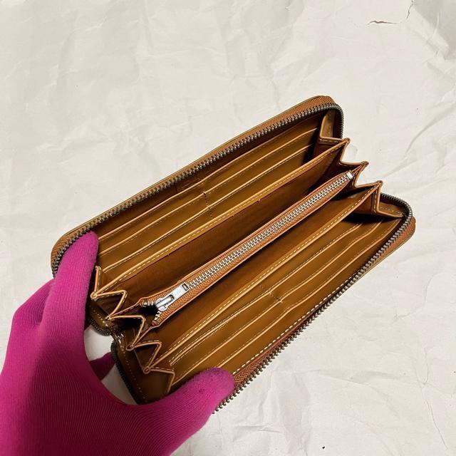 SPM 本革 長財布 ラウンドファスナー コンチョ ブラウン 収納多数 訳あり < 男性ファッション SPM 本革 長財布 ラウンドファスナー コンチョ ブラウン 収納多数 訳あり < 男性ファッションの