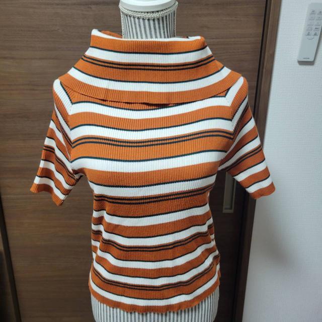 ボーダー半袖ニット < 女性ファッション  ボーダー半袖ニット  < 女性ファッションの