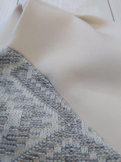 ニット×ボンディング異素材ブルゾン < 女性ファッション  ニット×ボンディング異素材ブルゾン < 女性ファッションの