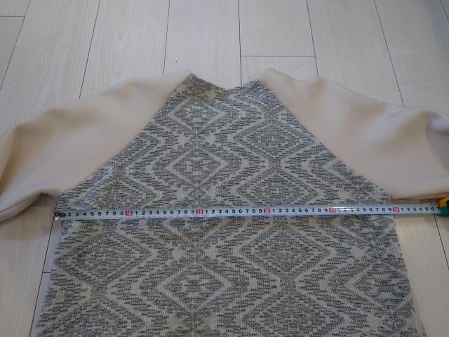 ニット×ボンディング異素材ブルゾン < 女性ファッション  ニット×ボンディング異素材ブルゾン < 女性ファッションの