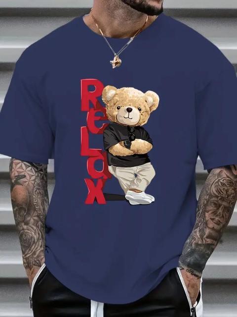 爆ヤス価格1190円★コットン宇宙探査キャラクタープリントルーズ半袖Tシャツ日本サイズXL < 男性ファッション  爆ヤス価格1190円★コットン宇宙探査キャラクタープリントルーズ半袖Tシャツ日本サイズXL < 男性ファッションの