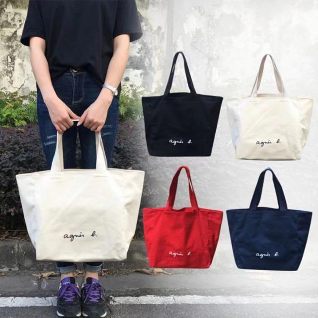 ★新品未使用★アニエスベー agnes b トートバッグ Lサイズ 送料無料 ホワイト 白 < 女性ファッション  ★新品未使用★アニエスベー agnes b トートバッグ Lサイズ 送料無料 ホワイト 白 < 女性ファッションの