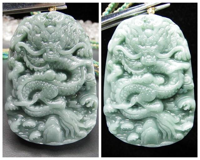 色合い良好ひすい本翡翠昇竜彫りペンダント木綿紐ネックレス龍騰四海 < 女性アクセサリー/時計  色合い良好ひすい本翡翠昇竜彫りペンダント木綿紐ネックレス龍騰四海 < 女性アクセサリー/時計の