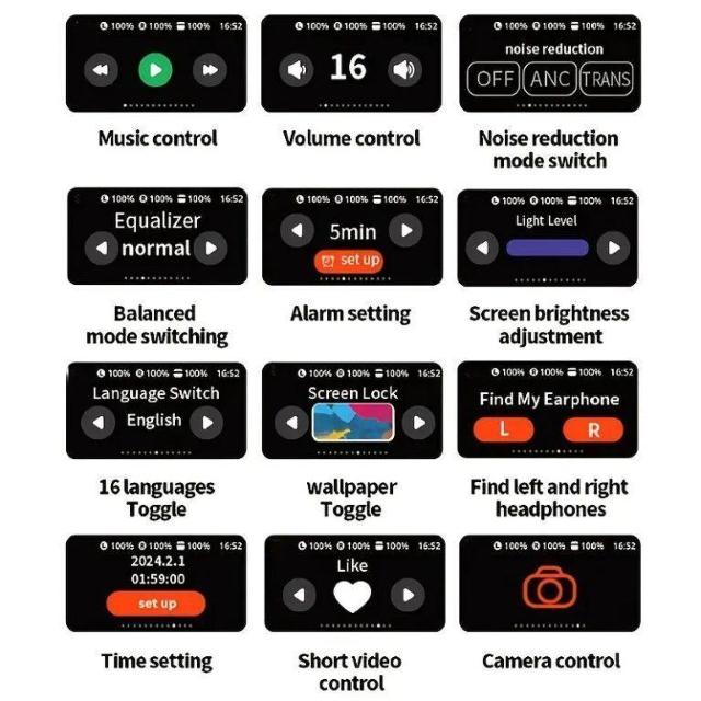 デザイン液晶付ワイヤレスイヤホンLCDタッチディスプレイBluetooth6.0 < 家電/AV デザイン液晶付ワイヤレスイヤホンLCDタッチディスプレイBluetooth6.0 < 家電/AVの