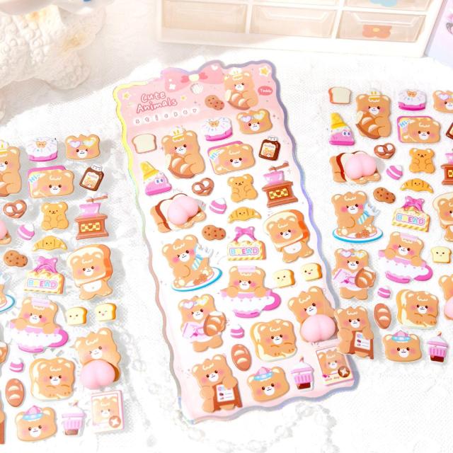 6���Z�b�g�IDIY ���K�V�[�� �Ղ��Ղ��V�[�� 3D�X�e�b�J�[ ���̃X�e�b�J�[ �Ղ�����V�[�� ���� �f�R�V�[�� �� �C���e���A/���C�t�� 