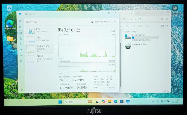 FUJITSU LIFEBOOK Corei5 ������12GB �V�iSSD512GB Web�J���� DVD Windows11 �� PC�{��/���Ӌ@��� 