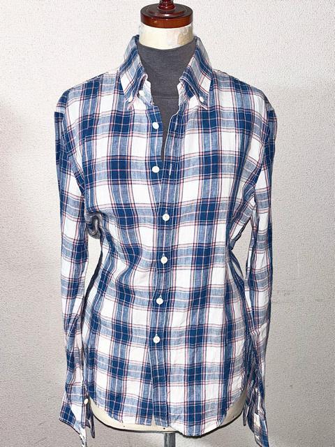 未使用 wjk 新品 保管 定価3万円程 リネン 麻 チェック シャツ 日本製 L ドメス 春 トップス セレクト アメカジワーク < ブランド 未使用 wjk 新品 保管 定価3万円程 リネン 麻 チェック シャツ 日本製 L ドメス 春 トップス セレクト アメカジワーク < ブランドの