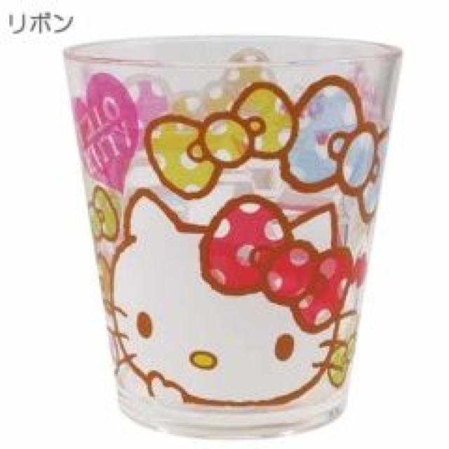 【キティ】可愛い♪軽くて丈夫割れにくい クリア アクリルコップ リボン < おもちゃ  【キティ】可愛い♪軽くて丈夫割れにくい クリア アクリルコップ リボン  < おもちゃの