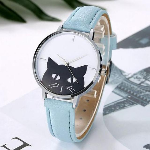 ★黒猫モノトーンシンプルレディース腕時計★LPK < 女性アクセサリー/時計  ★黒猫モノトーンシンプルレディース腕時計★LPK < 女性アクセサリー/時計の