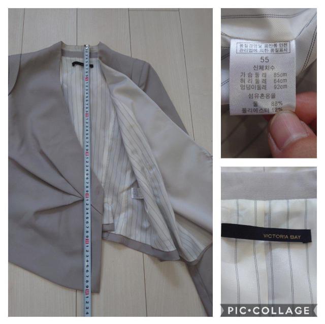 ビクトリアベイ 韓国 ジャケット 入学式等に < 女性ファッション  ビクトリアベイ 韓国 ジャケット 入学式等に < 女性ファッションの