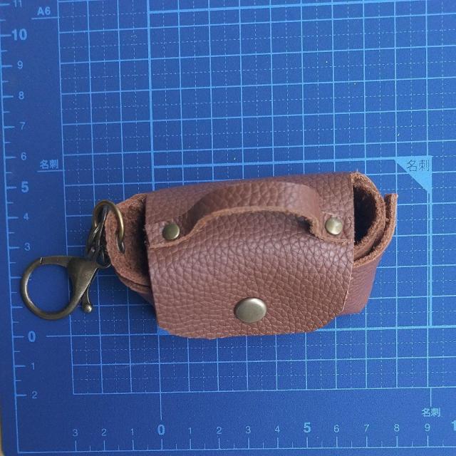 DIY 本革 ミニバッグ ブラウン(シュリンク) キーホルダー < ペット/手芸/園芸  DIY 本革 ミニバッグ ブラウン(シュリンク) キーホルダー < ペット/手芸/園芸の