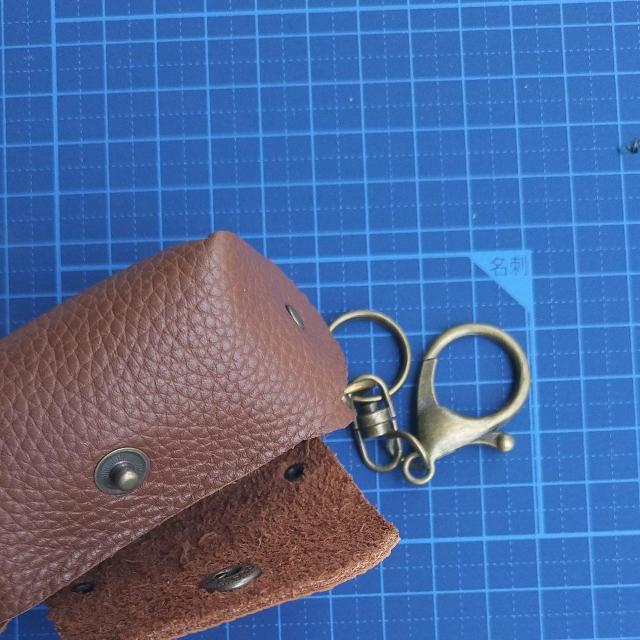 DIY 本革 ミニバッグ ブラウン(シュリンク) キーホルダー < ペット/手芸/園芸  DIY 本革 ミニバッグ ブラウン(シュリンク) キーホルダー < ペット/手芸/園芸の