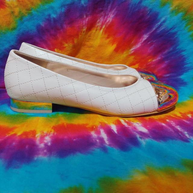 鬼カワッ(*´艸`)Rady□レディー□ゴールド爪先キルティングペタンコパンプス < ブランド  鬼カワッ(*´艸`)Rady□レディー□ゴールド爪先キルティングペタンコパンプス < ブランドの