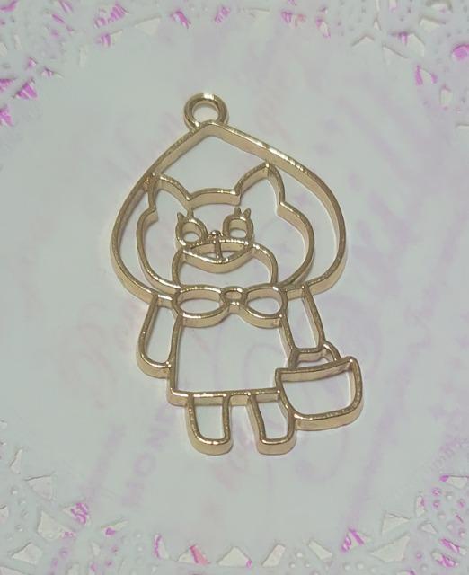 ★ハンドメイド素材★枠チャーム♪ねこ頭巾ちゃん < ペット/手芸/園芸  ★ハンドメイド素材★枠チャーム♪ねこ頭巾ちゃん  < ペット/手芸/園芸の