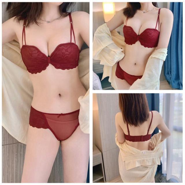 送料無料 新品 花柄レース ブラジャー レディース ノンワイヤー セクシー ランジェリー < 女性ファッション  送料無料 新品 花柄レース ブラジャー レディース ノンワイヤー セクシー ランジェリー < 女性ファッションの