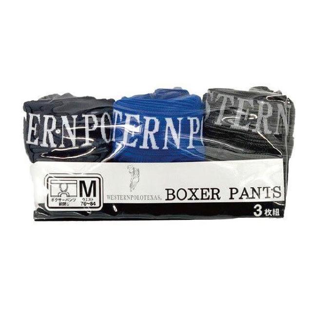 【新品】WESTERN POLO TEXAS “ボクサーパンツ” Mサイズ / 3枚組 < 男性ファッション 【新品】WESTERN POLO TEXAS “ボクサーパンツ” Mサイズ / 3枚組 < 男性ファッションの