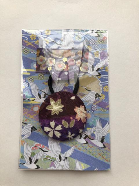 ハンドメイド ヘアゴム 特大 くるみボタン 和柄 < 女性ファッション  ハンドメイド ヘアゴム 特大 くるみボタン 和柄 < 女性ファッションの