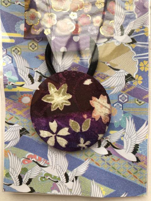 ハンドメイド ヘアゴム 特大 くるみボタン 和柄 < 女性ファッション  ハンドメイド ヘアゴム 特大 くるみボタン 和柄 < 女性ファッションの