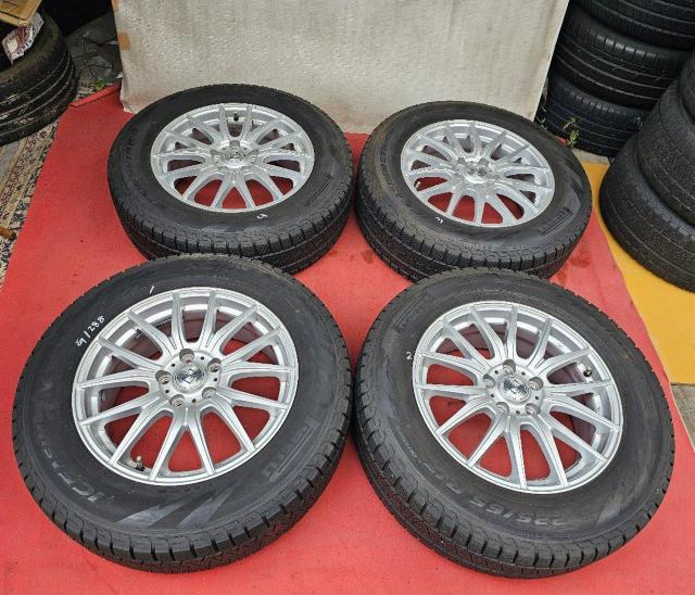 ZEPHYR社外アルミ17インチ 7J +48 114.3 スタッドレス ピレリ アイス4本セット 225/65R17 < 自動車/バイク ZEPHYR社外アルミ17インチ 7J +48 114.3 スタッドレス ピレリ アイス4本セット 225/65R17 < 自動車/バイク