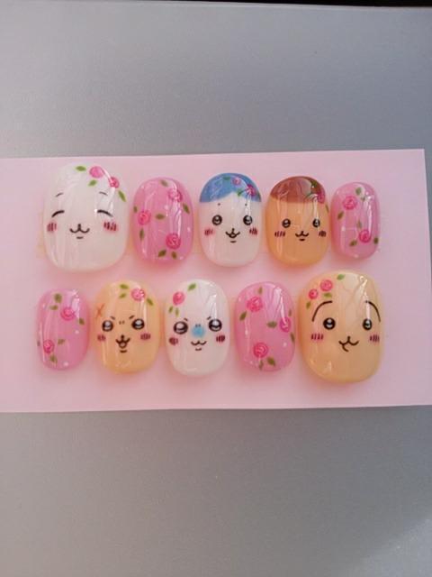 売り切り値下げ ジェルネイル アニマルフェイス&小花柄 ショート < 香水/コスメ/ネイル 売り切り値下げ ジェルネイル アニマルフェイス&小花柄 ショート < 香水/コスメ/ネイルの