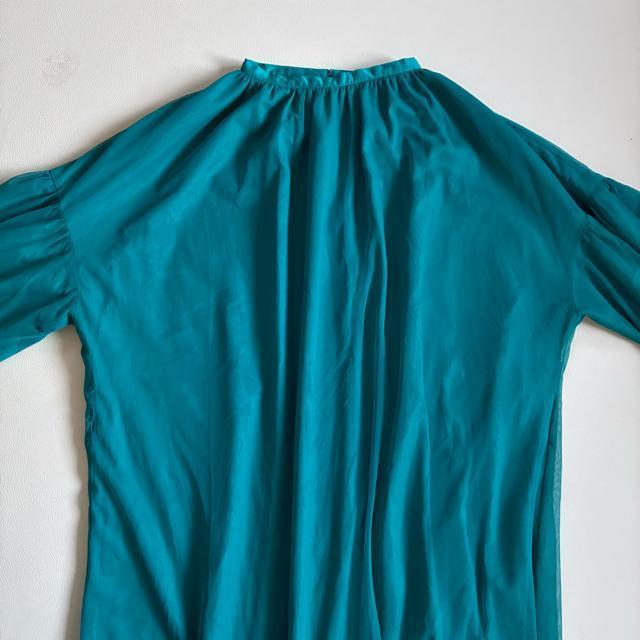 ◆美品◆スコットクラブ Bouchon◆マキシ丈チュールワンピースドレス◆緑 < ブランド ◆美品◆スコットクラブ Bouchon◆マキシ丈チュールワンピースドレス◆緑 < ブランドの