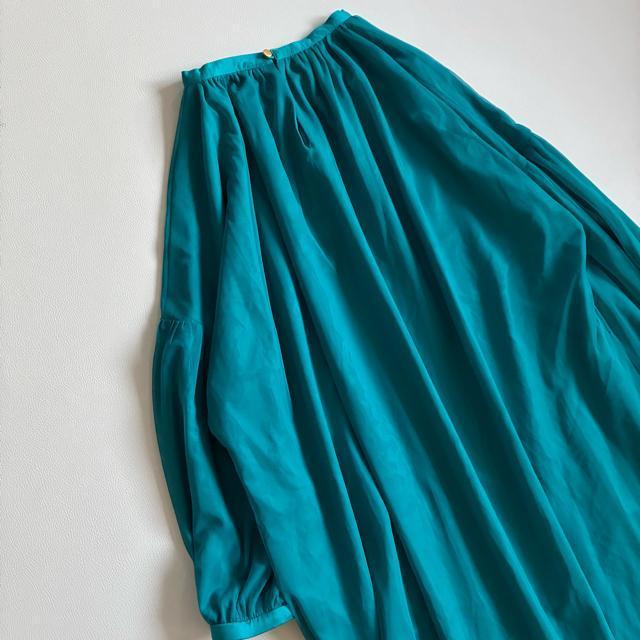 ◆美品◆スコットクラブ Bouchon◆マキシ丈チュールワンピースドレス◆緑 < ブランド ◆美品◆スコットクラブ Bouchon◆マキシ丈チュールワンピースドレス◆緑 < ブランドの