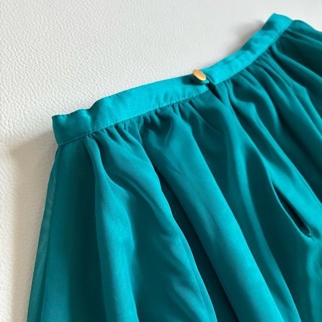 ◆美品◆スコットクラブ Bouchon◆マキシ丈チュールワンピースドレス◆緑 < ブランド ◆美品◆スコットクラブ Bouchon◆マキシ丈チュールワンピースドレス◆緑 < ブランドの