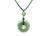 AAAAひすい本翡翠ジェダイト濃い目天然石丸ペンダントネックレス