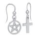 PS: Pentacle & Cross Earrings Silver925