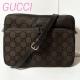 GUCCI GG�L�����o�X ���U�[ �V�����_�[�o�b�O 001�E3294 �u���E��