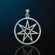 PS Fairy Elven Pentacle Silver Pendant