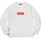 PWevSupreme Box Logo Crewneck Ash Grey