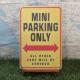 ViyuLŔzMini Cooper^~jEN[p[@Mini Parking Only@-L-